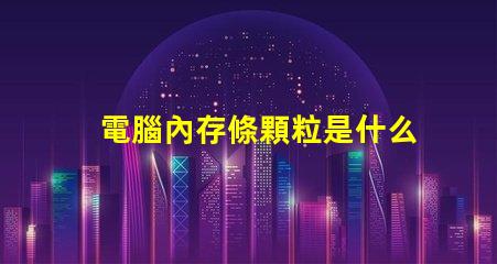 電腦內存條顆粒是什么意思 電腦內存條赫茲是什么意思